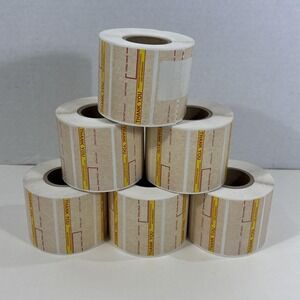 6 Vintage Toledo 8425 Butcher Baker Deli Label Rolls NEW 700/roll